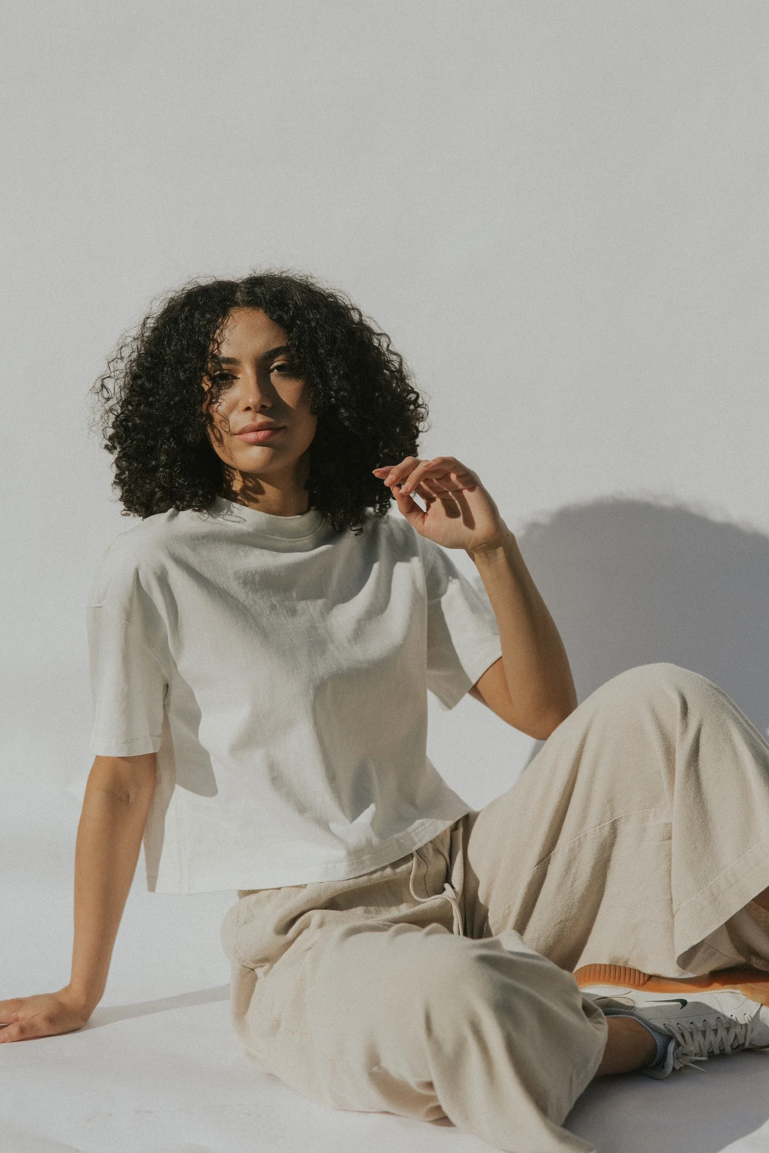 Essential Cotton Boxy Tee | White - Image 3