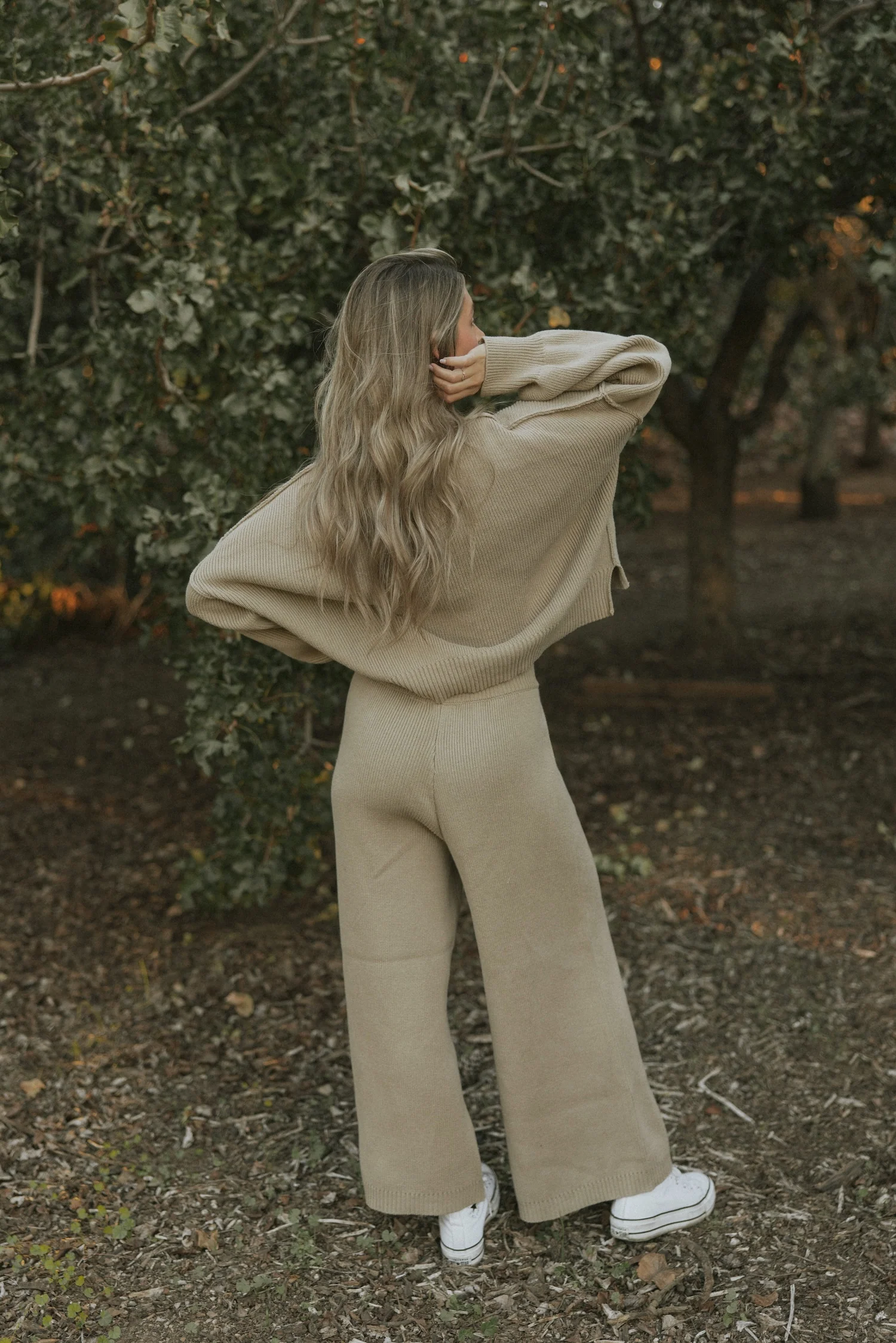 Juneau Pants in Alabaster | Knit Sweater Pants - Image 4