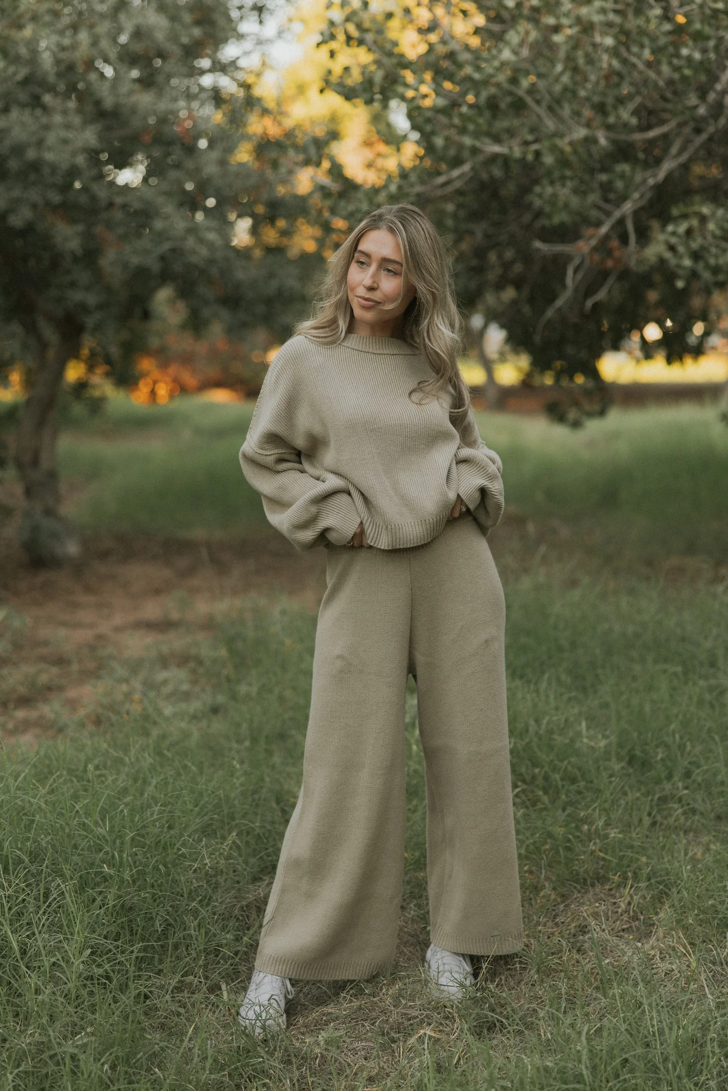 Juneau Pants in Alabaster | Knit Sweater Pants - Image 5