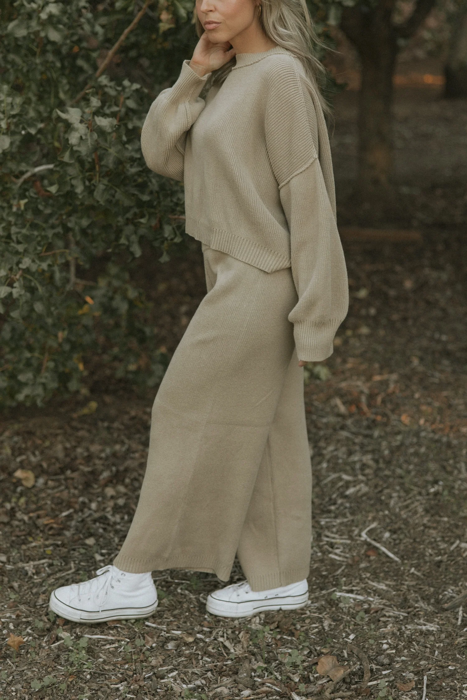 Juneau Pants in Alabaster | Knit Sweater Pants - Image 6