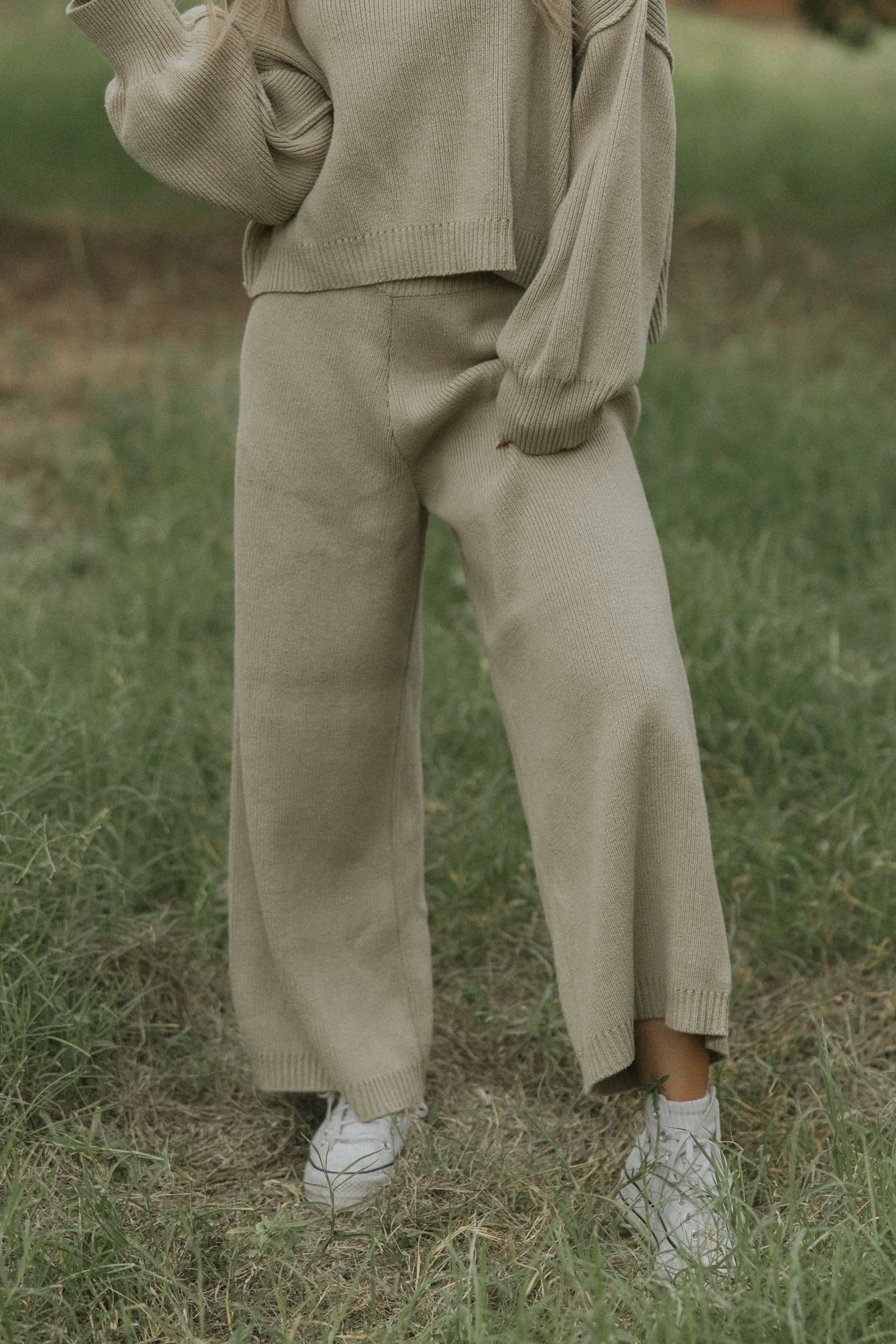 Juneau Pants in Alabaster | Knit Sweater Pants - Image 7