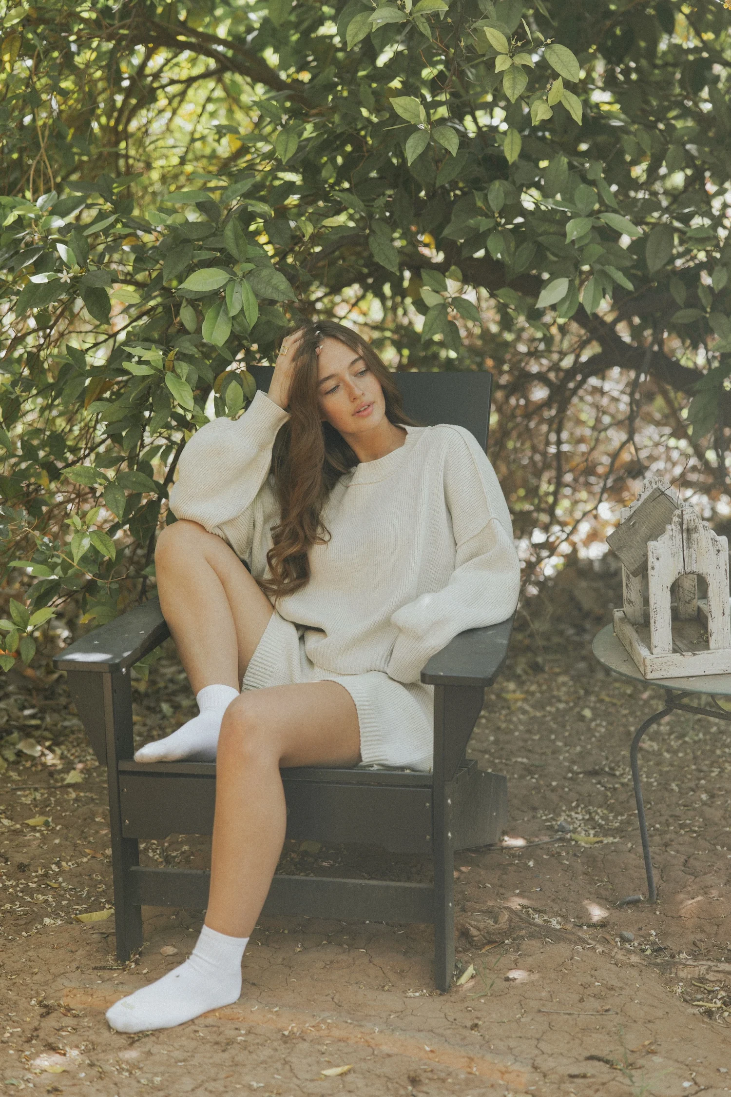 Juneau Shorts in Fawn | Sweater Shorts - Image 5