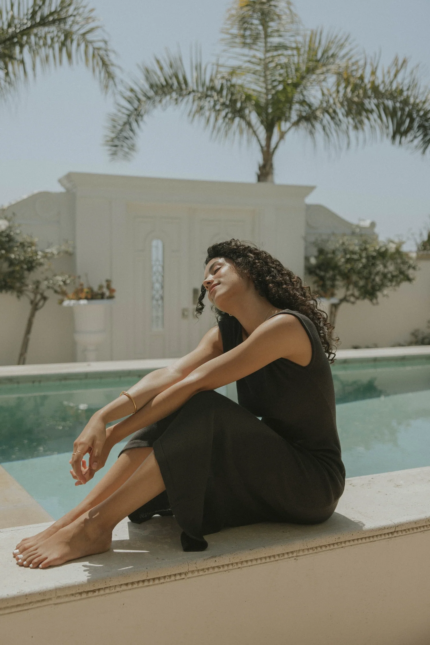 Ophelia in Midnight | Black Sweater Knit Dress - Image 6