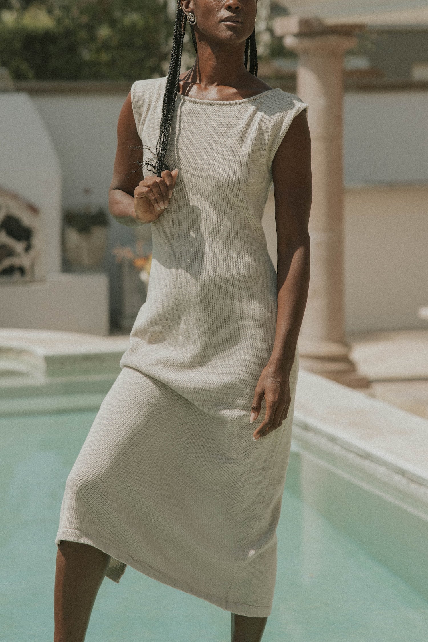 Ophelia Dress in Teak | Sweater Knit Dress - Image 7