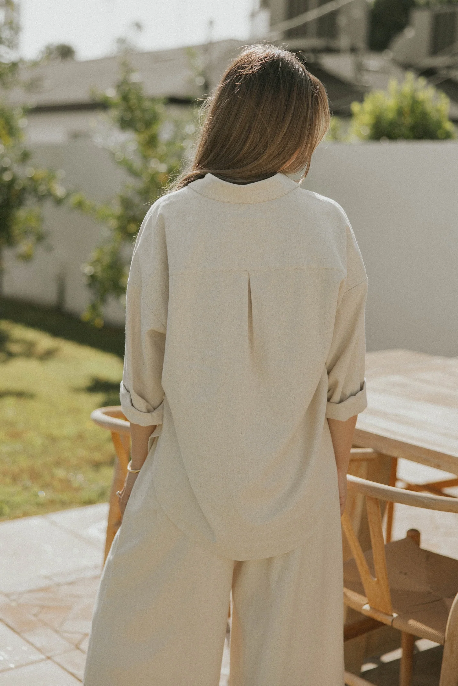 Aspen Top in Natural | Button Down Linen Top - Image 6