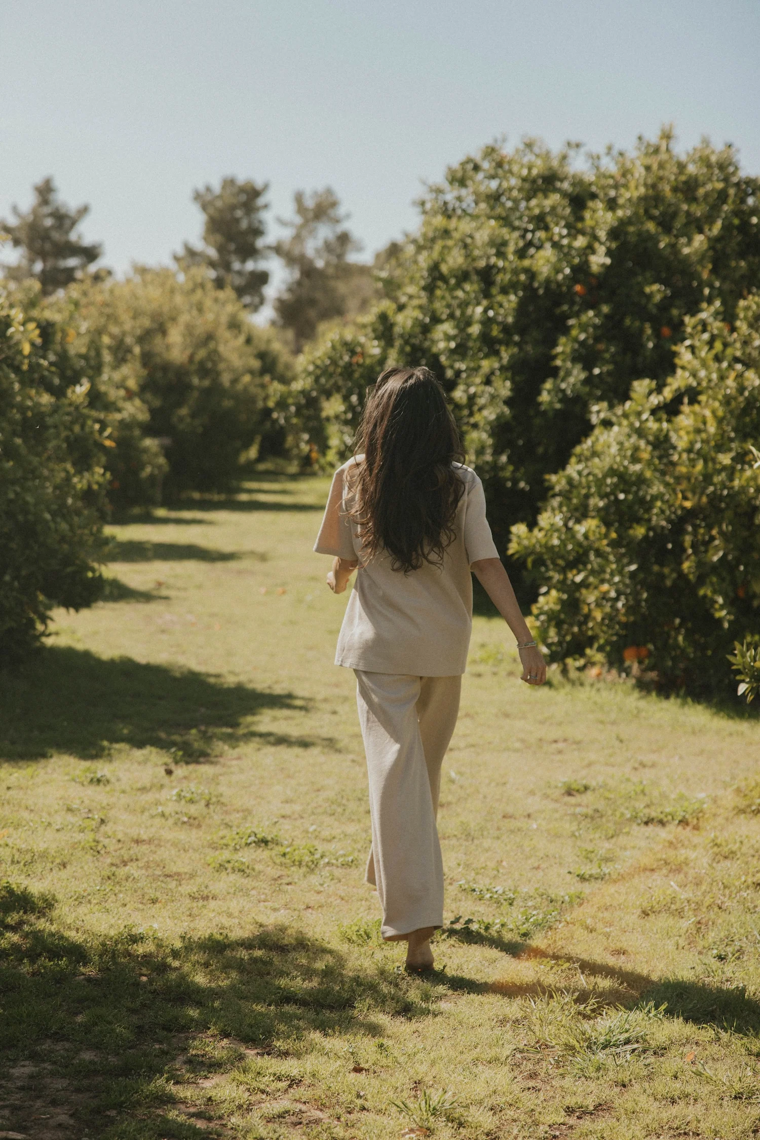 Haley Waffle Knit Fitted Pant | Almond - Image 4