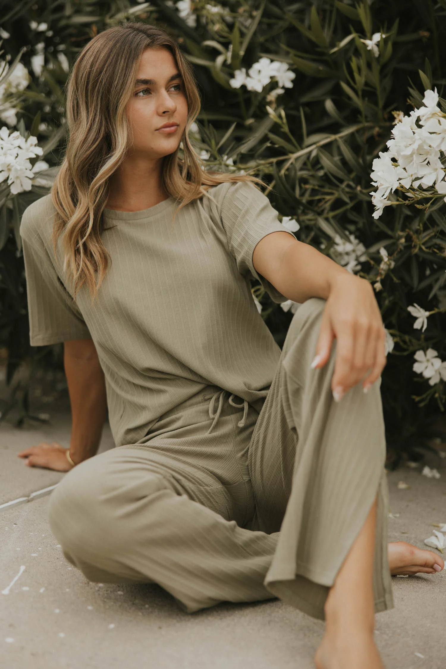 Monterey Top in Sage | Sage Green Ribbed Top Women - Image 5