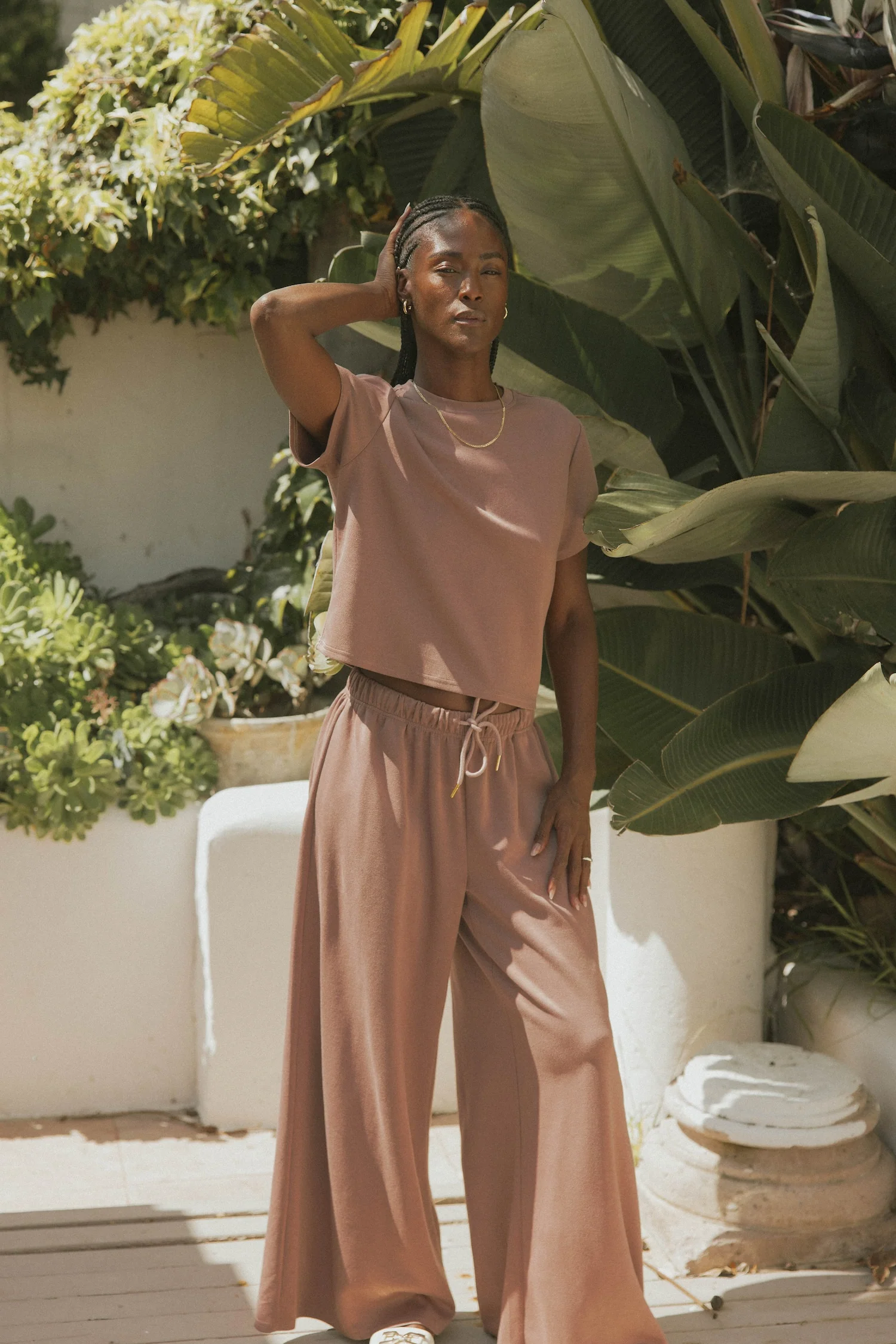 Shana Oversized Sweat Pant | Mauve - Image 5