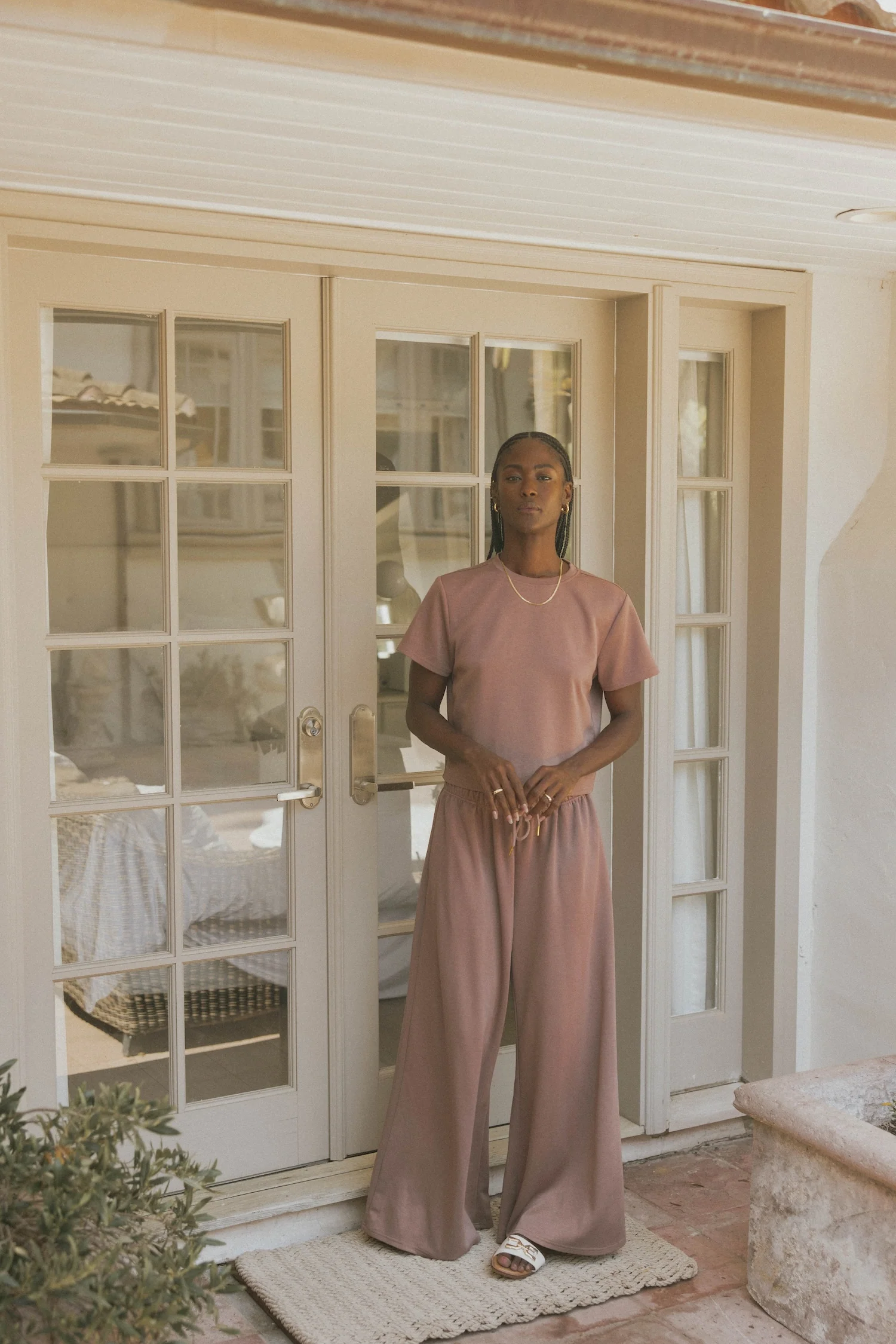 Shana Oversized Sweat Pant | Mauve - Image 6