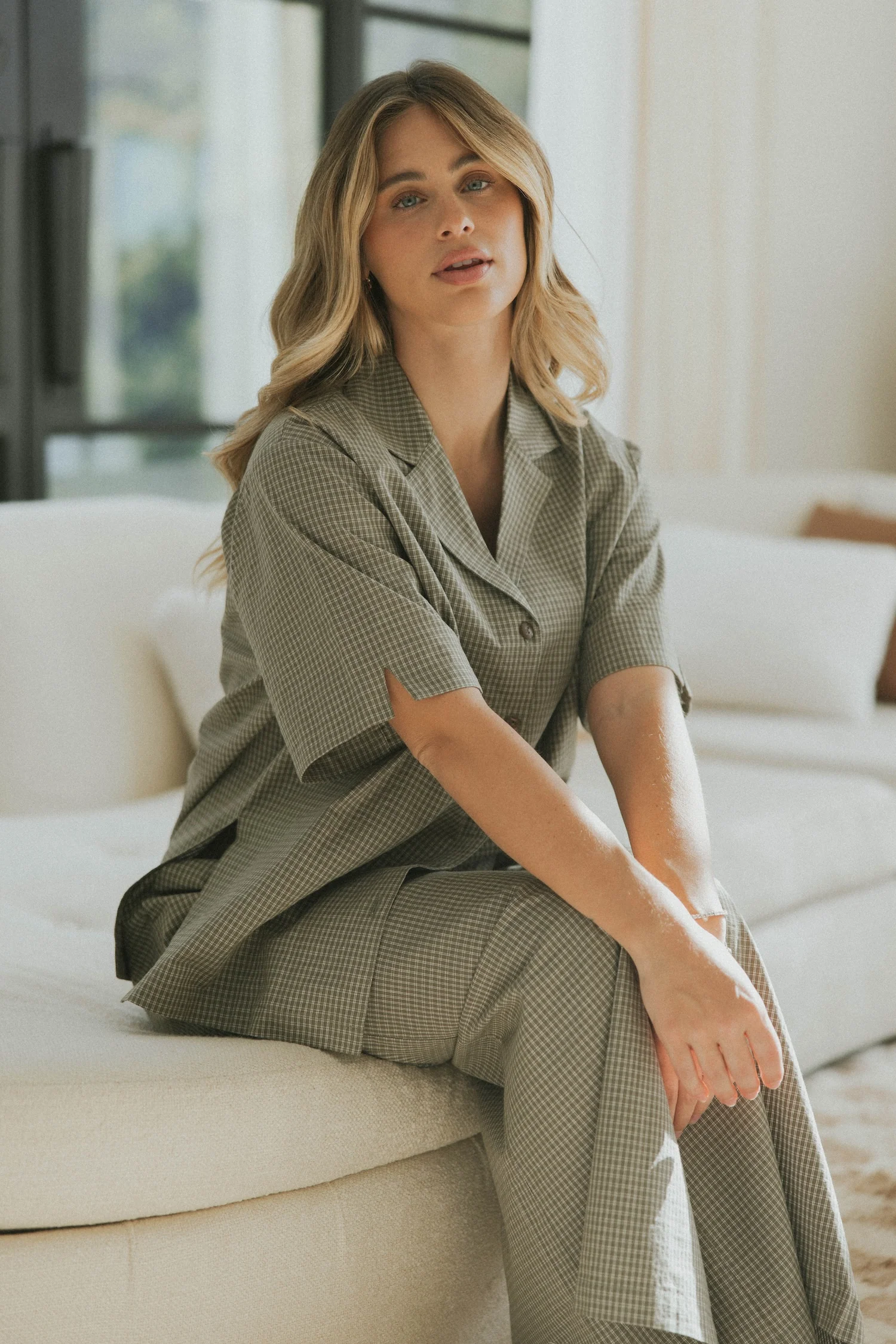 Penelope Top in Cedar | Women's Plaid Button Down Shirt - Image 3