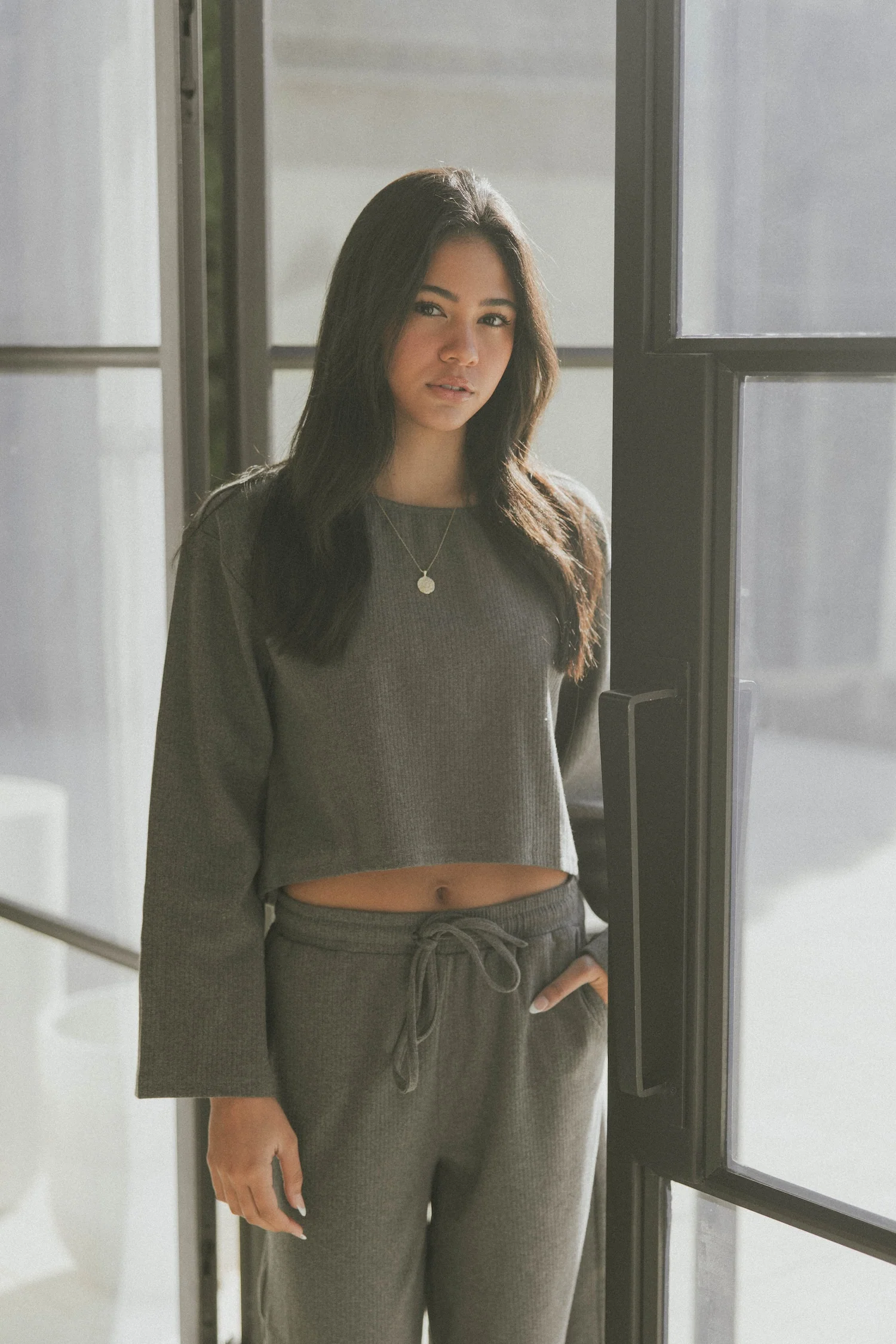 Zoe Thermal Long-Sleeve | Charcoal - Image 5