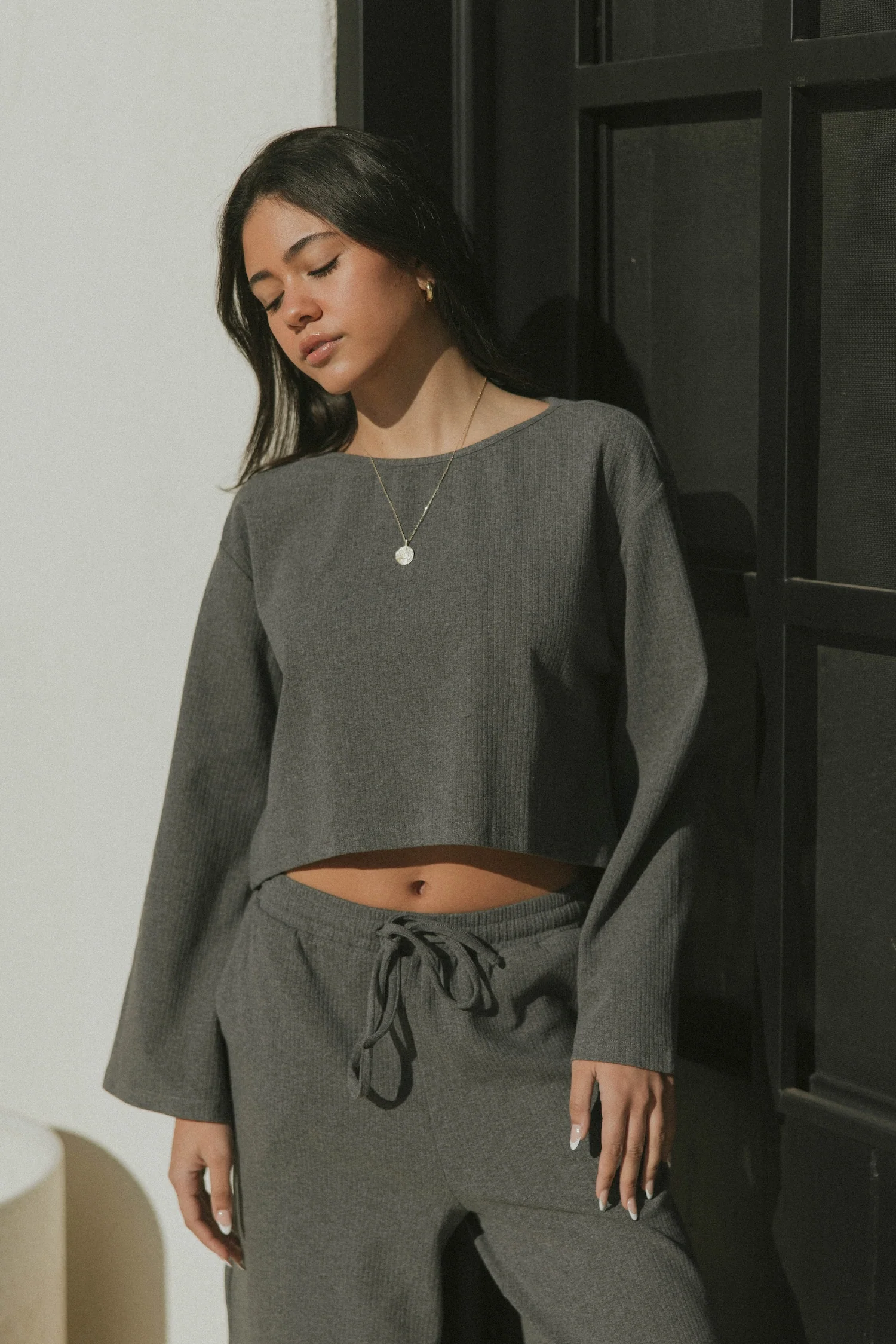 Zoe Thermal Long-Sleeve | Charcoal - Image 7